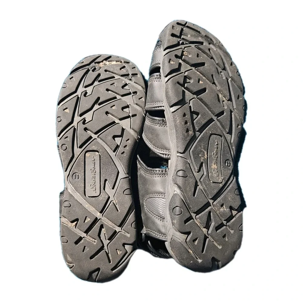 Eddie Bauer Men's‎ Hiking Sandals Meridian Man Made Closed Toe Gray Size 11M